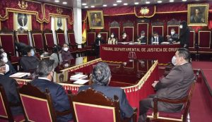 Magistrado Jaimes y Sala Plena de TDJ sostuvieron una reunión ampliada con el Pleno del Consejo de la Magistratura