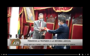 Justicia encara reforma desde la natal de Pantaleón Dalence