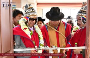 El magistrado del Tribunal Supremo de Justicia, el Presidente y Vocales del Tribunal Departamental de Justicia de La Paz visitaron el municipio de Achacachi